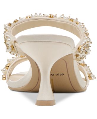 Women's Genora Rhinestone Double-Band Low-Heel Dress Sandals