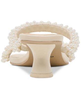 Women's Boni Pearl Double Band Low Heel Dress Sandals