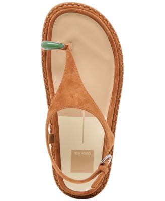 Women's Stefan Toe Ring Thong Jewelry Footbed Flat Sandals