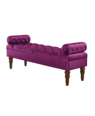 Velvet Tufted Bench