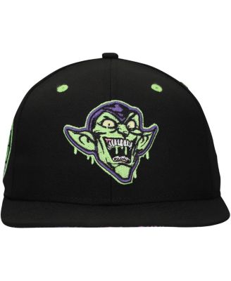 Men's Green Goblin Black Spider-Man Radioactive Glow in the Dark Fitted Hat