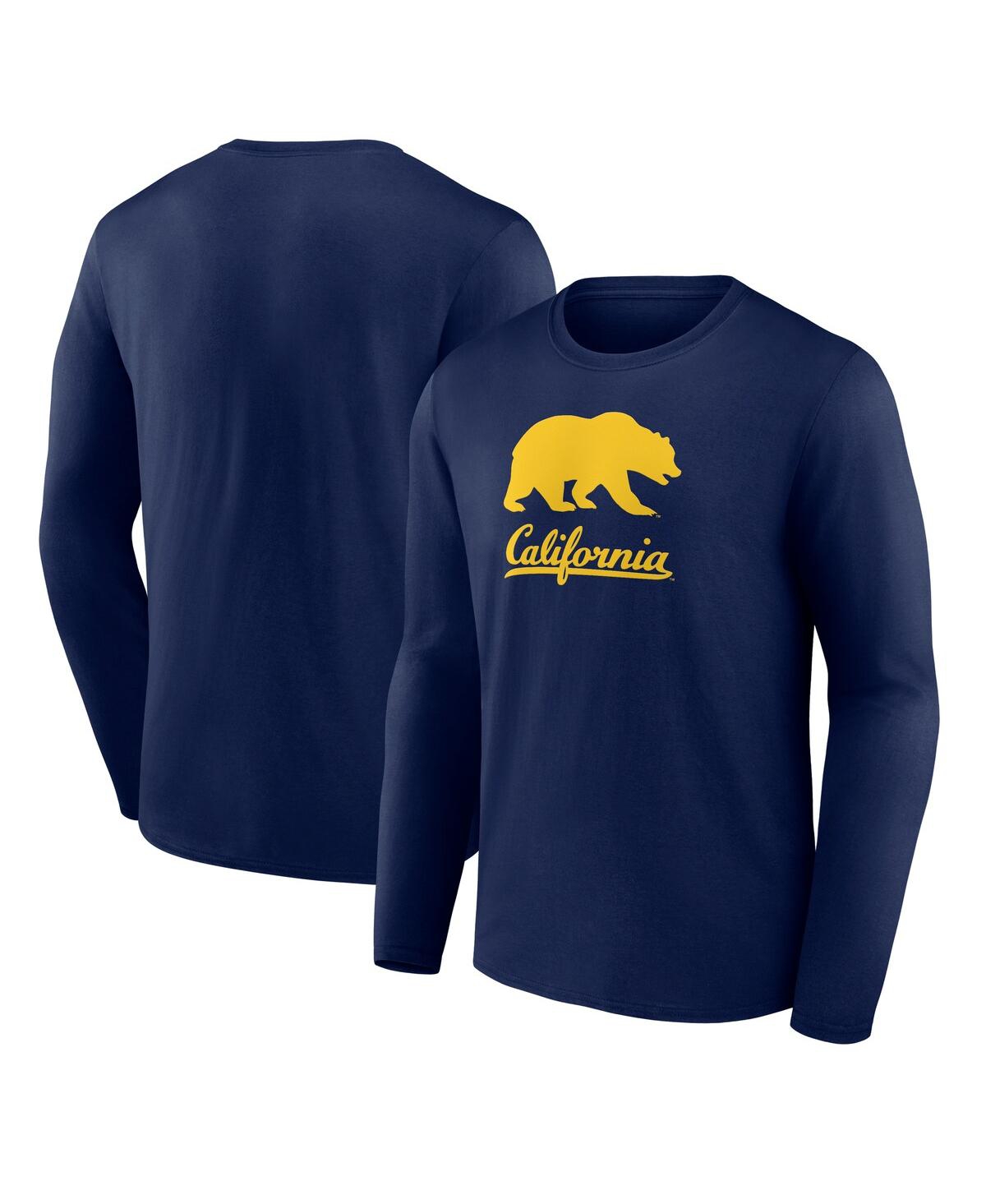 Fanatics Men's Navy Cal Bears Team Lockup Long Sleeve T-shirt In Navy