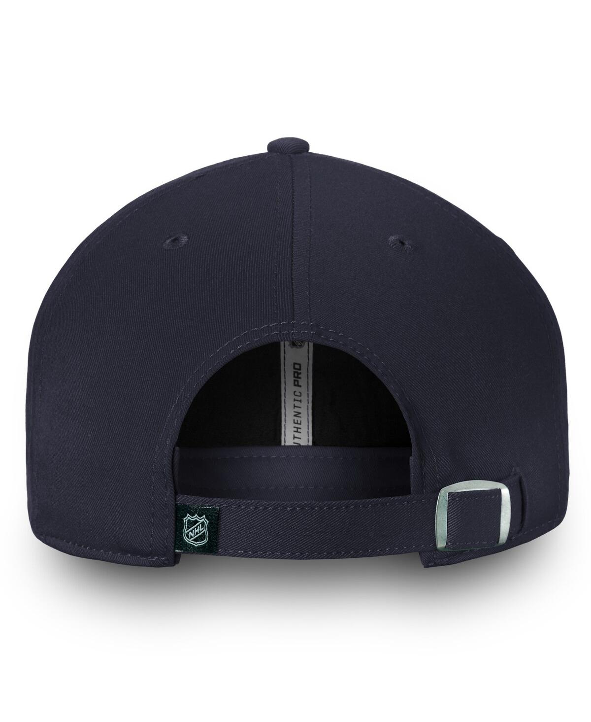 Fanatics Men's Navy Montreal Canadiens Team Authentic Pro Rinkside Fundamental Adjustable Hat In Navy