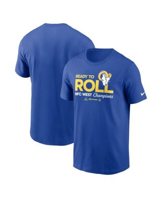 Nike - Men's Royal Los Angeles Rams 2024 NFC West Division Champions Locker Room Trophy Collection T-shirt