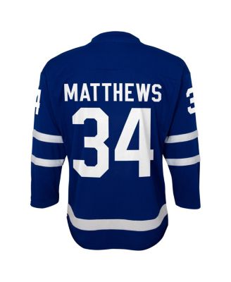 Big Boys and Girls Auston Matthews Blue Toronto Maple Leaf's Home Replica Player Jersey