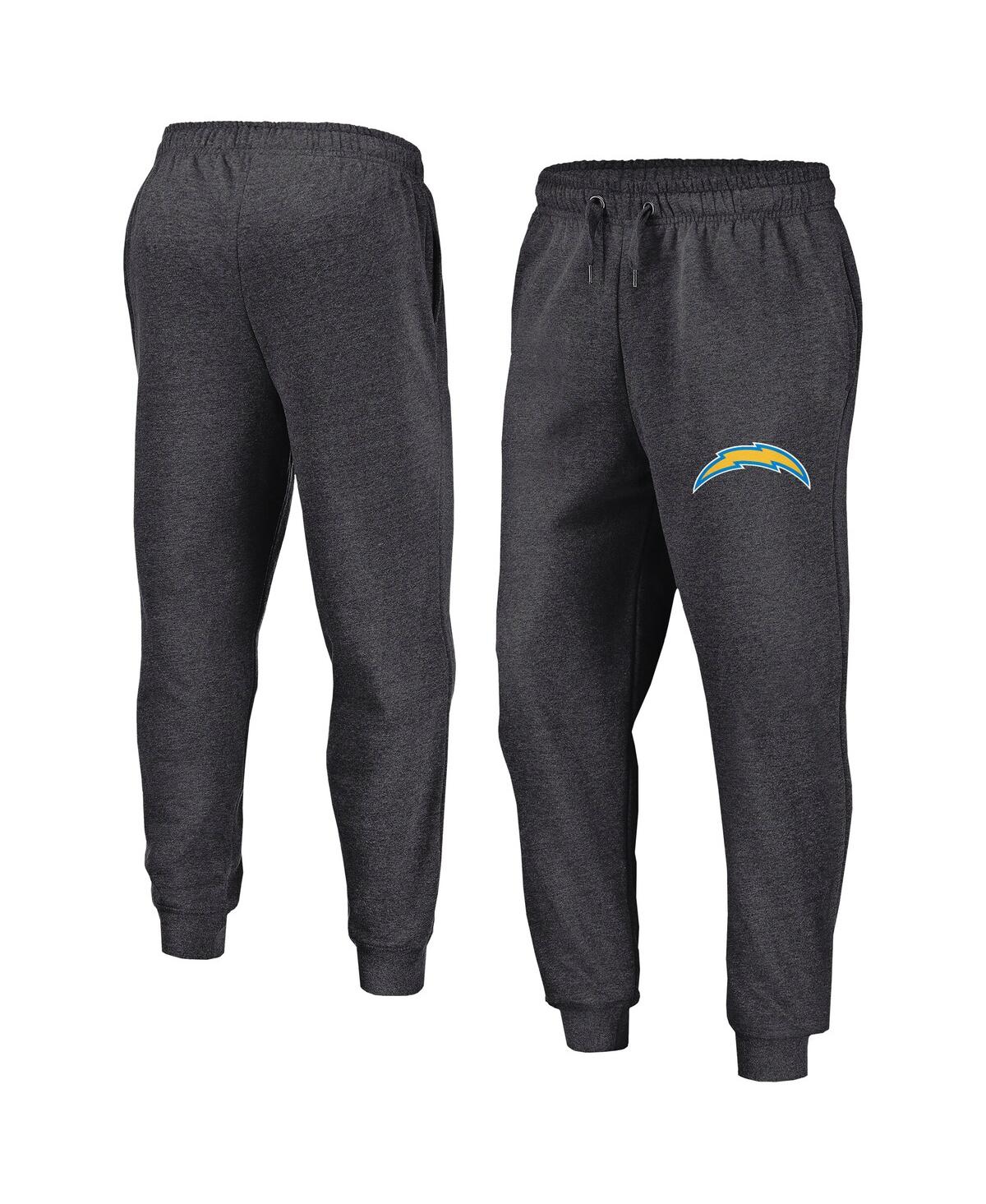 Men's Heather Charcoal Los Angeles Chargers Boost Fleece Joggers - Heather Charcoal