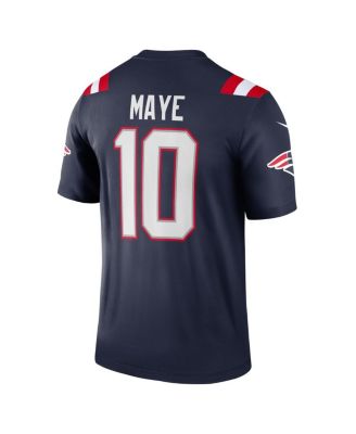 Men's Drake Maye Navy New England Patriots Team Legend Player Performance Top