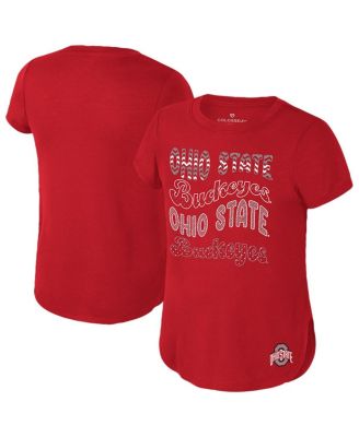 Colosseum - Big Boys and Girls Scarlet Ohio State Buckeyes Rogan T-Shirt