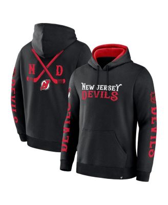 Fanatics - Men's Black New Jersey Devils Big City Legacy Fleece Pullover Hoodie