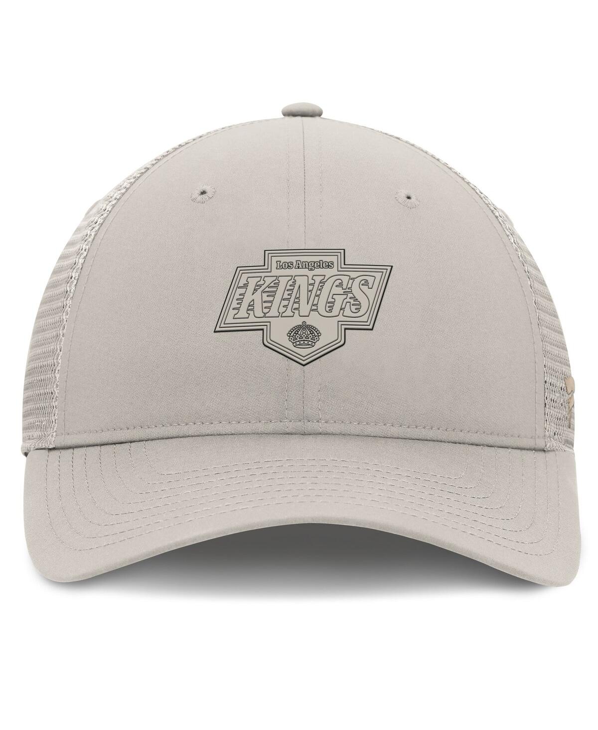 Fanatics Women's Tan Los Angeles Kings Authentic Pro Road Trucker Adjustable Hat In Tan