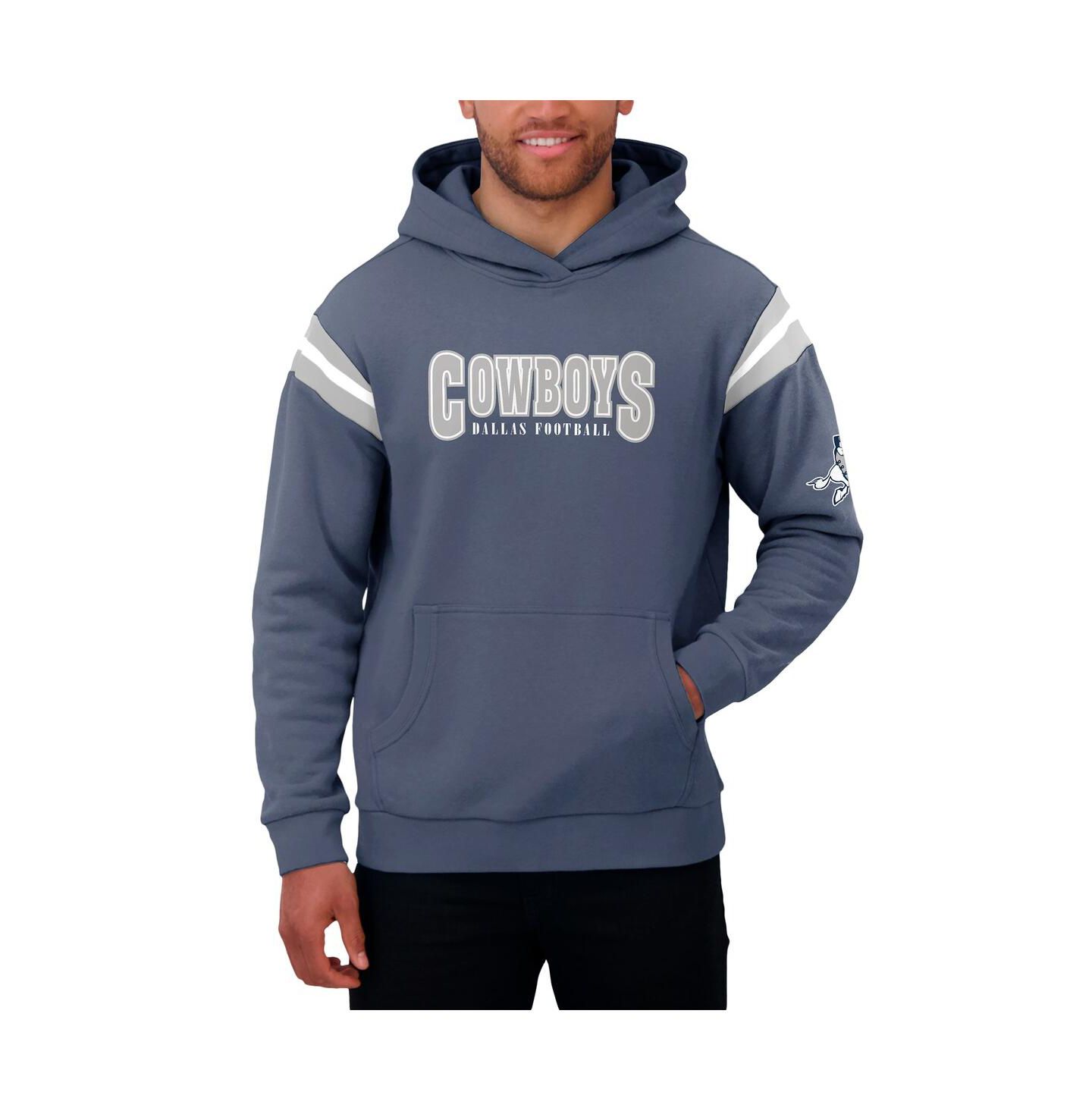 Мужское худи Fanatics Darius Rucker Collection by Navy Dallas Cowboys Throwback Pullover — фото 2