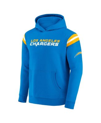 Darius Rucker Collection by Men's Powder Blue Los Angeles Chargers Football Washed Pullover Hoodie