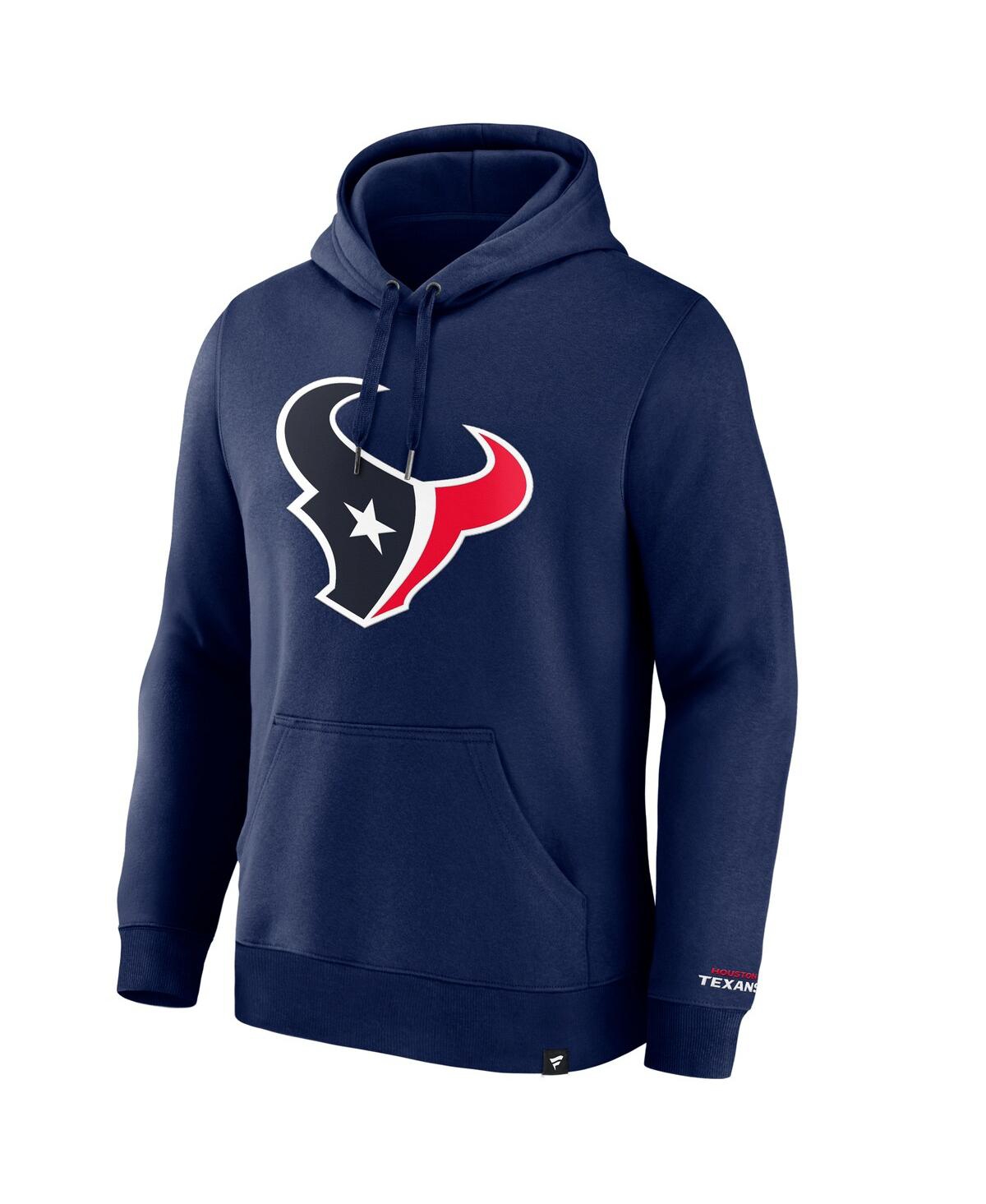 Fanatics Men's Navy Houston Texans Legacy Fleece Pullover Hoodie In Navy