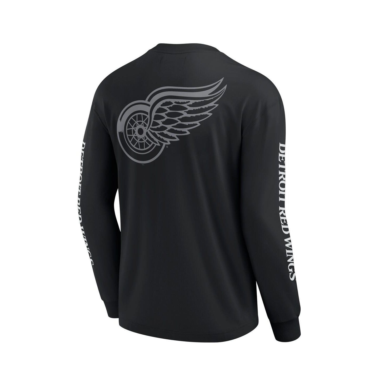 Мужская футболка Fanatics Black Detroit Red Wings Elements Strive Long Sleeve — фото 2