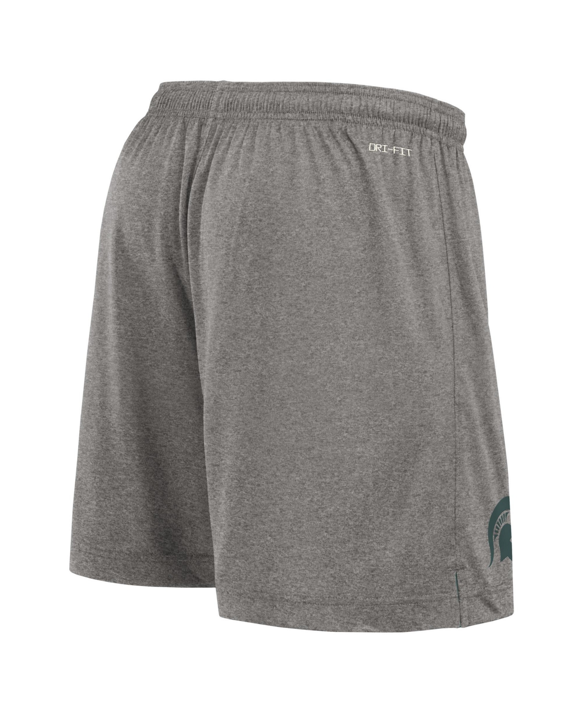 Nike Men's Green/heather Gray Michigan State Spartans Player Reversible Shorts In Multi
