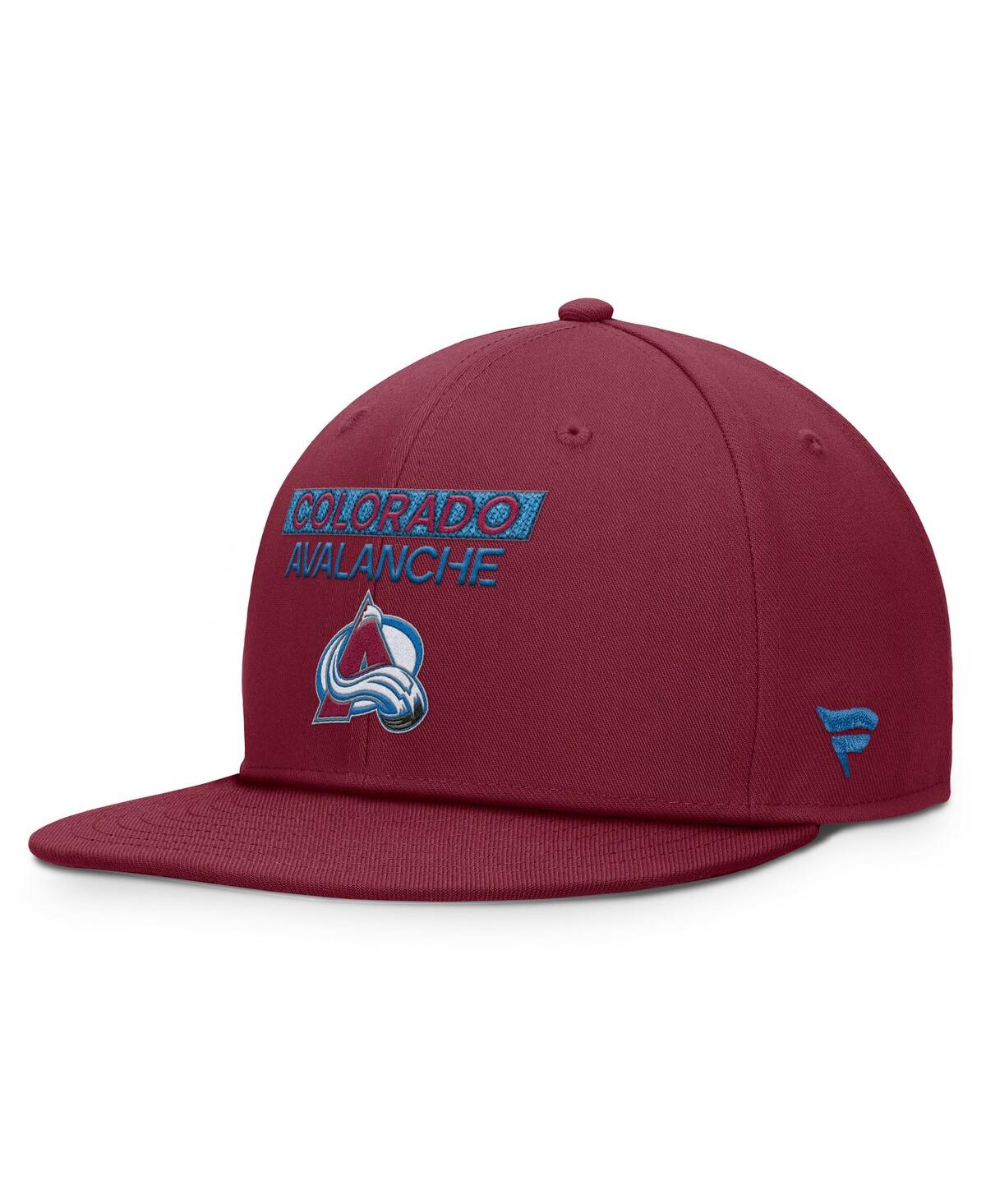 Fanatics Men's Burgundy Colorado Avalanche Authentic Pro Prime Snapback Hat In Burgundy