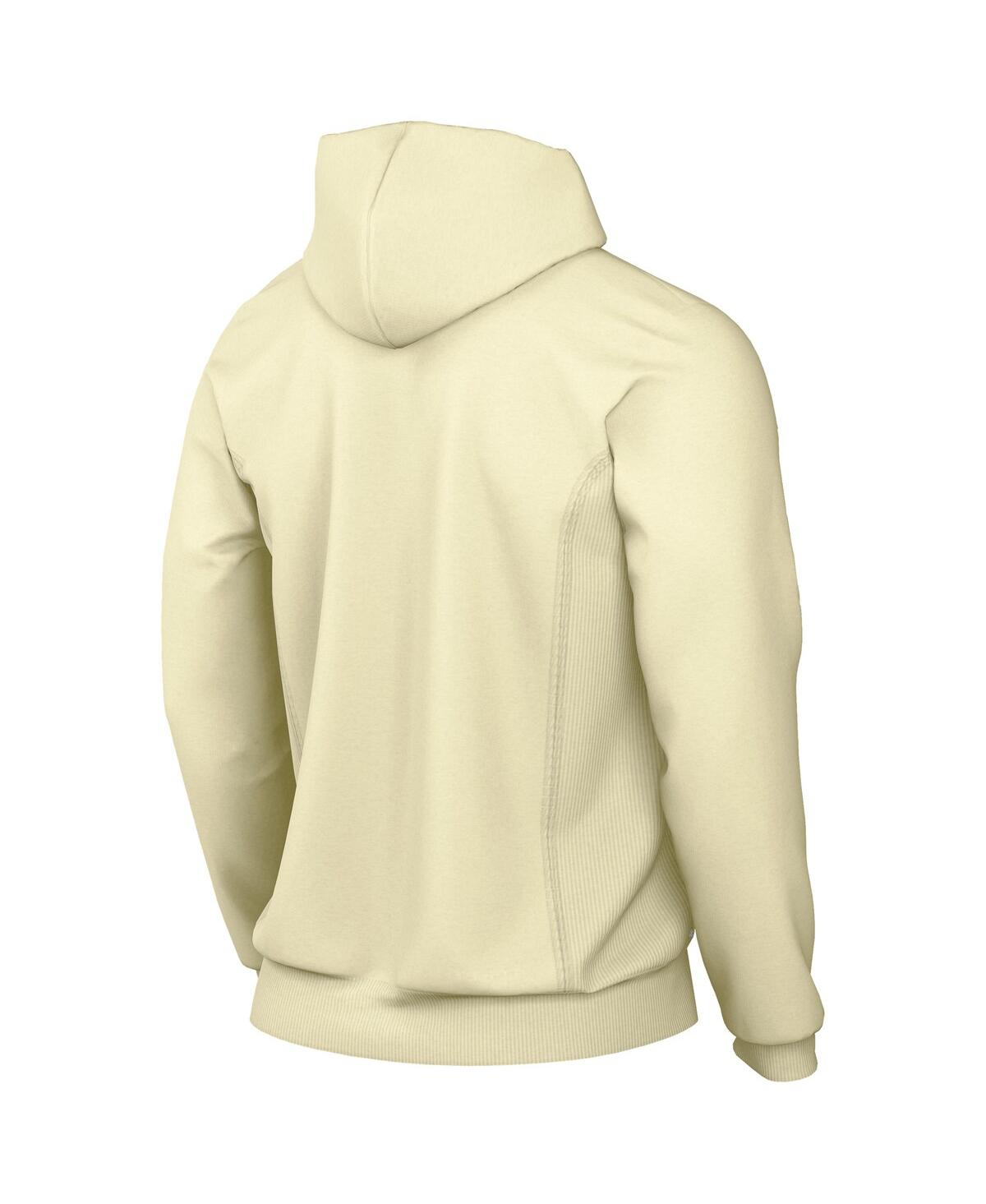 Nike Men's Cream Golden State Warriors Authentic Standard Issue Full-zip Hoodie Jacket In Cream