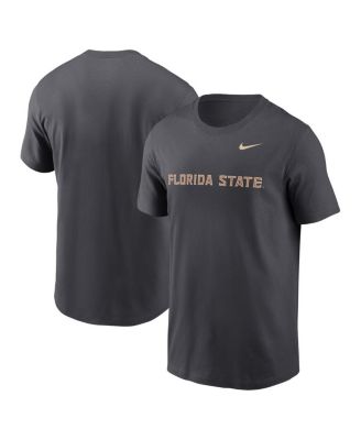 Nike - Men's Anthracite Florida State Seminoles Primetime Wordmark T-shirt