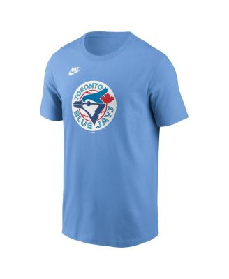 Men's Powder Blue Toronto Blue Jays Cooperstown Collection Team Logo T-Shirt