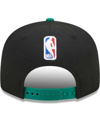 Men's Black/Green Boston Celtics Jersey Hook Statement Edition 9FIFTY Snapback Hat
