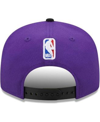Men's Purple/Black Los Angeles Lakers Jersey Hook Statement Edition 9FIFTY Snapback Hat