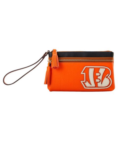 Женская сумка Dooney & Bourke Cincinnati Bengals Infield Double-Zip Wristlet