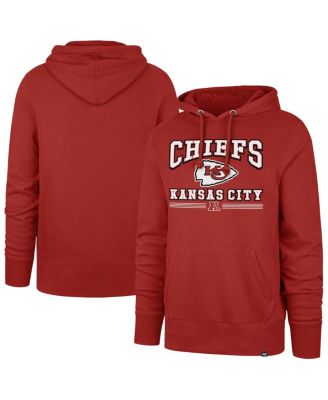 '47 Brand - Men's Red Kansas City Chiefs Packed House Headline Pullover Hoodie