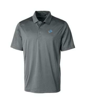 Men's Steel Detroit Lions Prospect Textured Stretch Polo