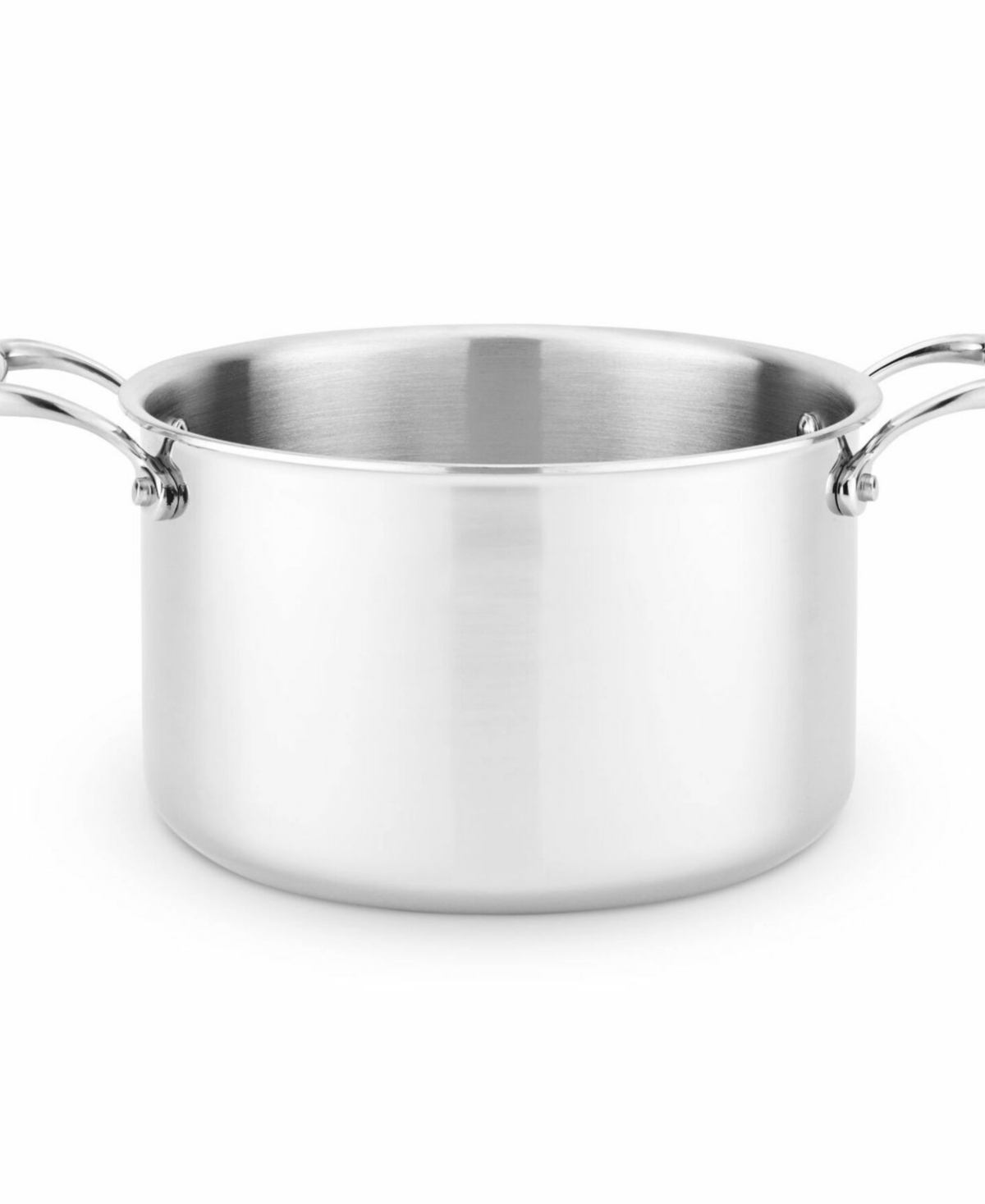 Heritage Steel Titanium Series Fully Cladded 8-quart Stock Pot With Lid In Stainless Steel