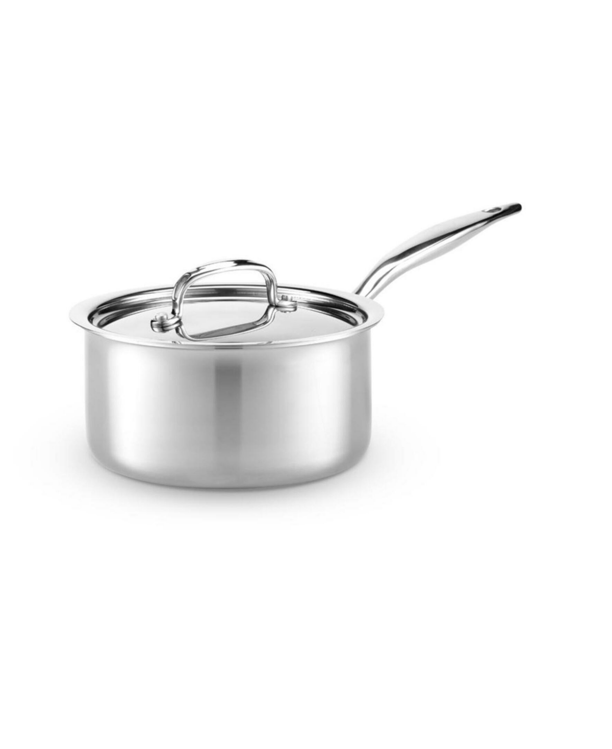 Heritage Steel Titanium Series Fully Cladded 3-quart Saucepan With Lid In Stainless Steel