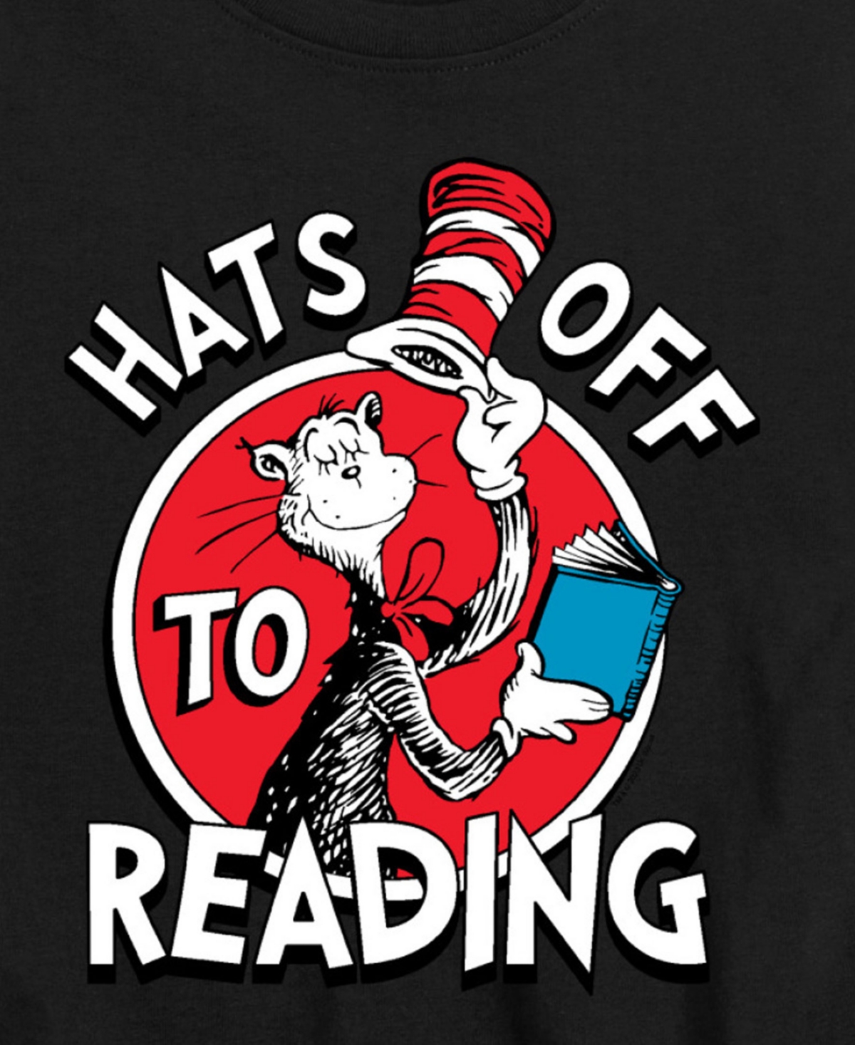 Hybrid Little And Big Boys Dr. Seuss Hats Off To Reading Graphic T-shirt In Black