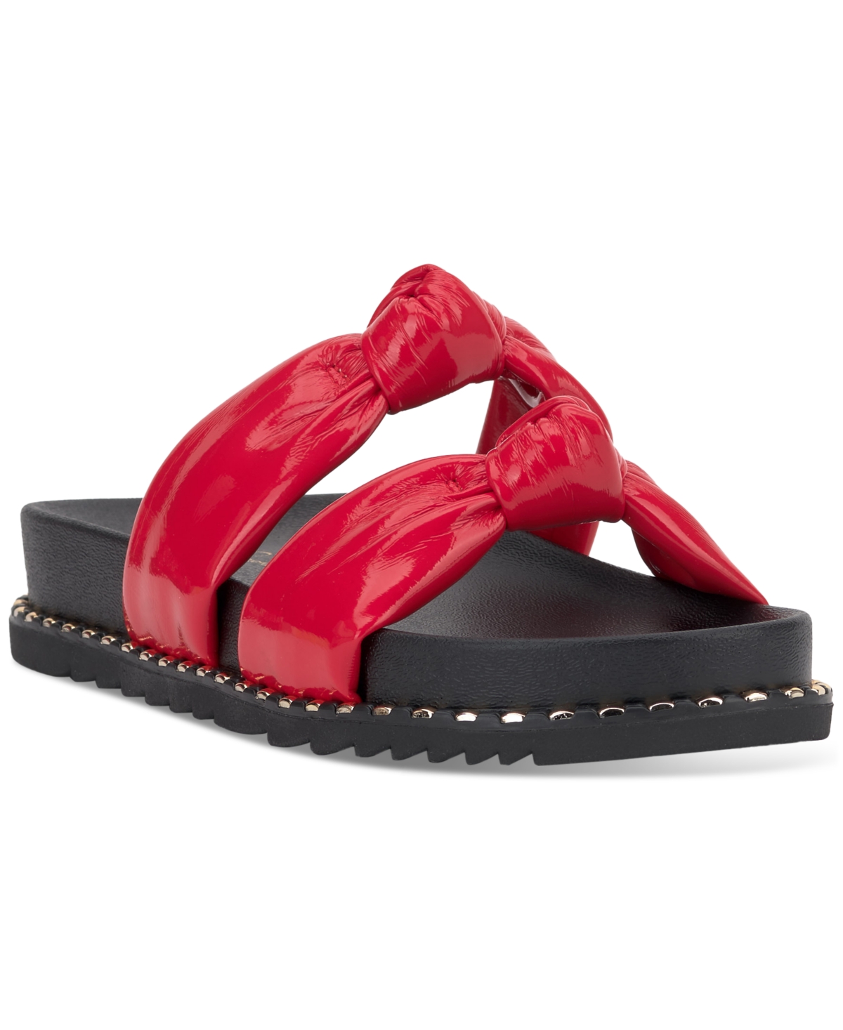 Jessica Simpson Caralyna Platform Slide Sandal In Poppy Patent