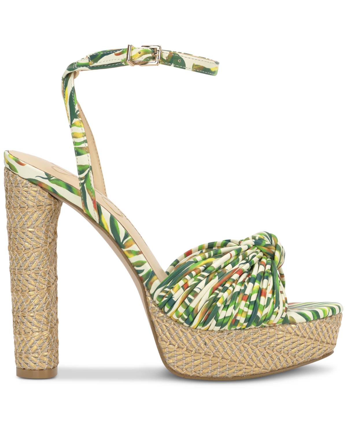 Jessica Simpson Immie Platform Sandal In Green Jungle Multi