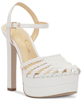Jessica Simpson Women's Inaia Woven Platform Dress Sandals Macy's