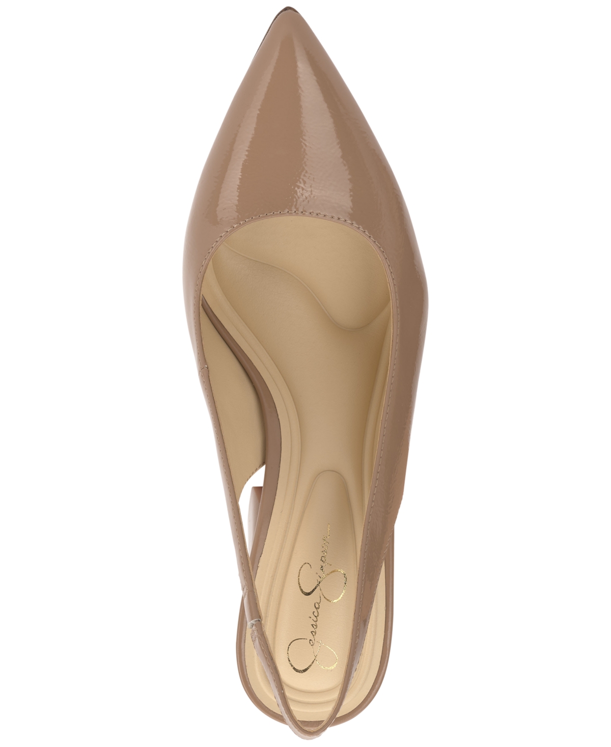 Jessica Simpson Women's Noula Pointed-toe Dress Pumps In Chai Latte Patent
