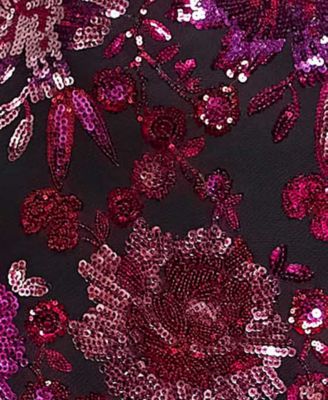 Juniors' Sequin Embellished V-Neck Sleeveless Gown, Created for Macy's