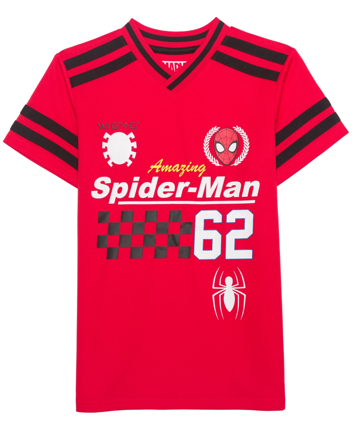 Spider-man Little & Big Boys Short Sleeve Jersey T-shirt In Red