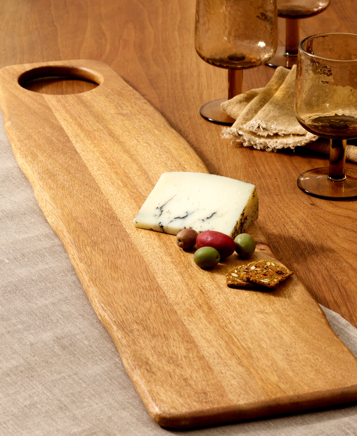 Oake Large Wood Serving Board, Exclusively At Macy's In Wood