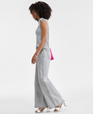 Women's High-Rise Wide-Leg Jeans, Exclusively at Macy's