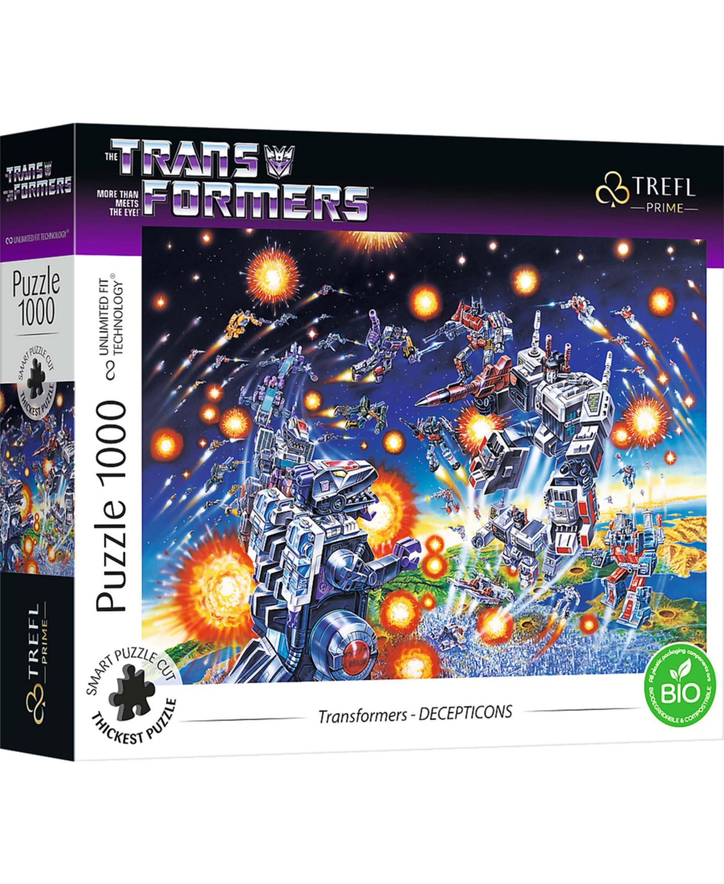 Детский пазл Trefl Transformers Decepticons Prime 1000-Piece Puzzle, от 12 лет — фото 1