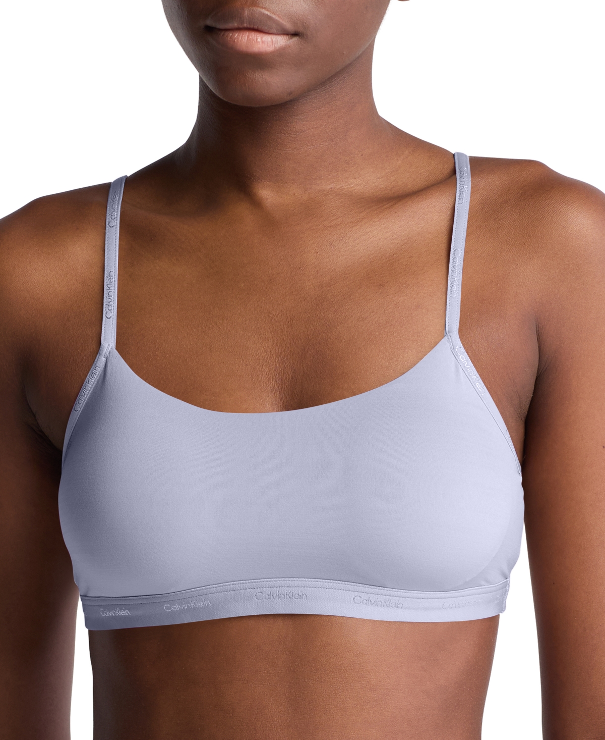 Calvin Klein Women's Form To Body Lightly Lined Bralette Qf7554 In Saltwater