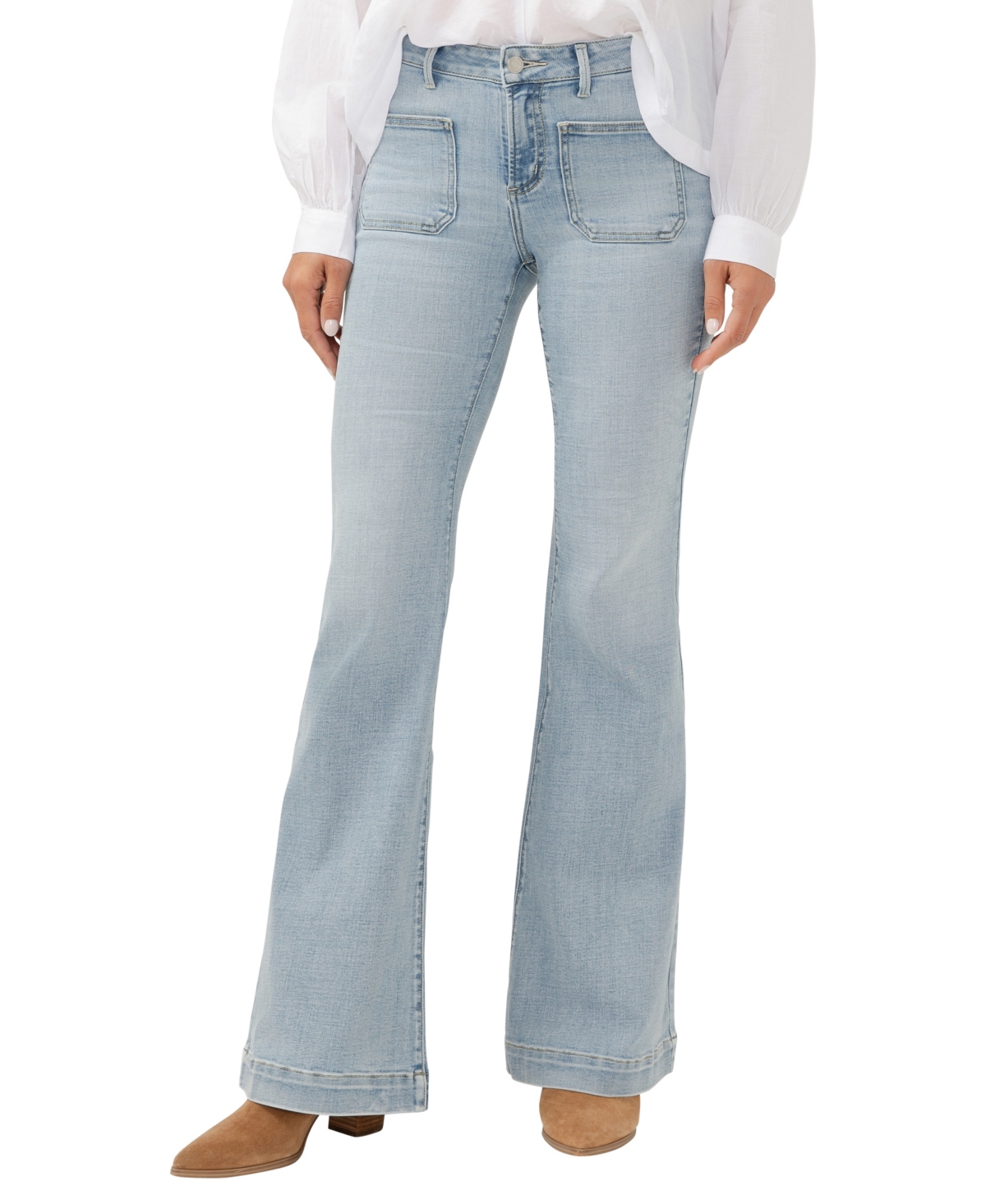 Shop Silver Jeans Co. Women's Suki Mid Rise Curvy Fit Flare Jeans In Indigo