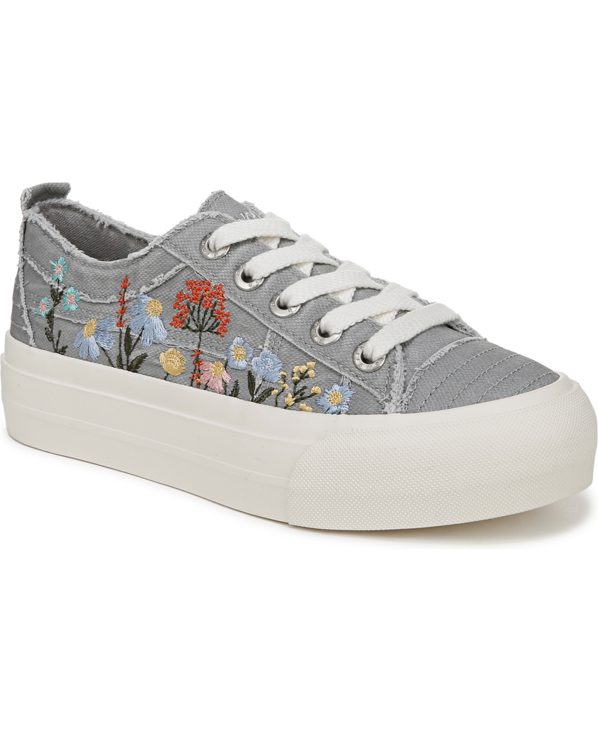 BLOWFISH MALIBU WOMEN'S SADIE-SUN EMBROIDERED LACE UP PLATFORM SNEAKERS 