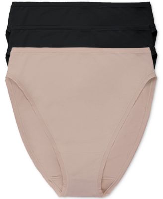 Women's 3-Pk. Bliss Bare Cotton High-Cut Brief Underwear 772346MP