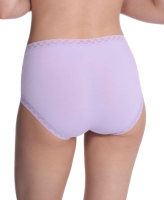 Bliss Lace-Trim High Rise Cotton Brief Underwear 755058