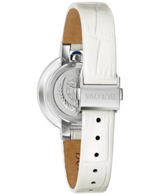 150th Anniversary Women's Rubaiyat White Leather Strap Watch 31mm