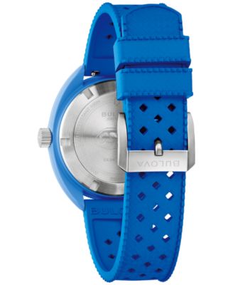Men's Snorkel Blue HNBR Rubber Strap Watch 41mm