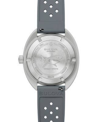 Men's Snorkel Gray HNBR Rubber Strap Watch 41mm