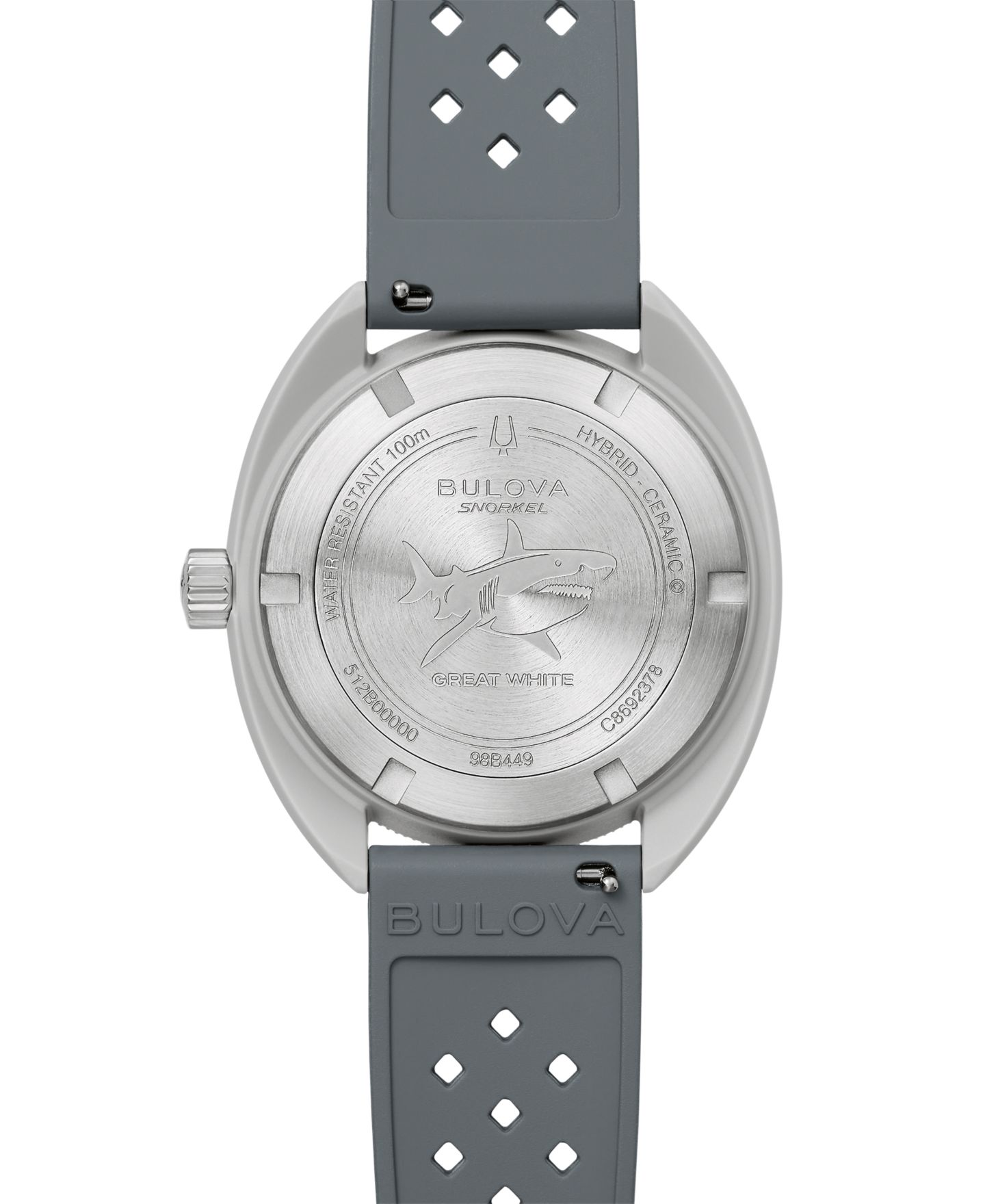 Мужские часы Bulova Snorkel Gray Hnbr Rubber Strap Watch 41mm — фото 3