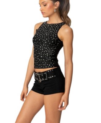 Womens Alexandra Studded Top